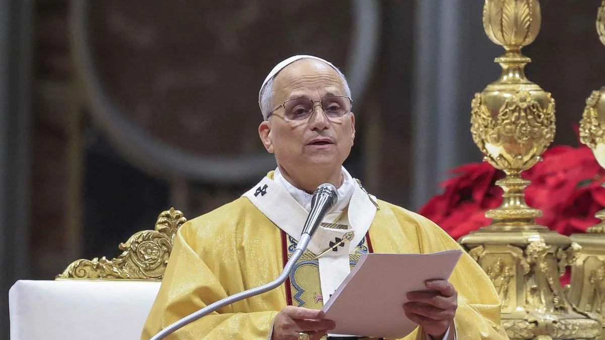 Papa Leo, ilk kez Vatikan'da Noel ayini y&ouml;netti