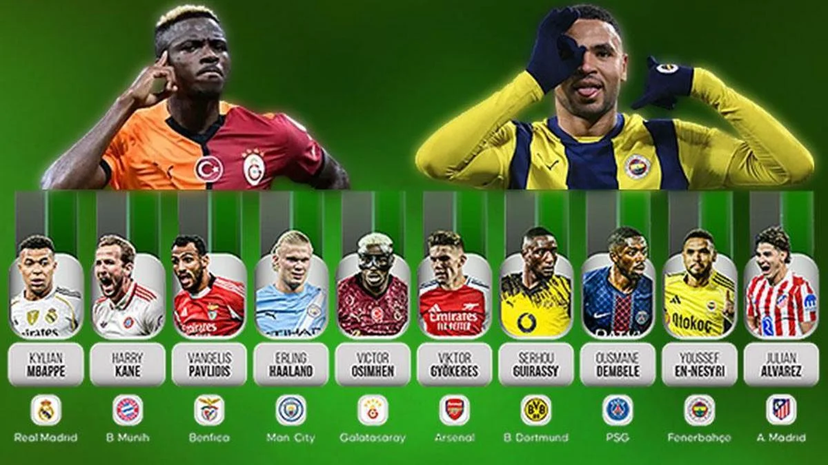 Galatasaray ve Fenerbah&ccedil;e&rsquo;nin yıldız forvetleri Avrupa&rsquo;da zirvede