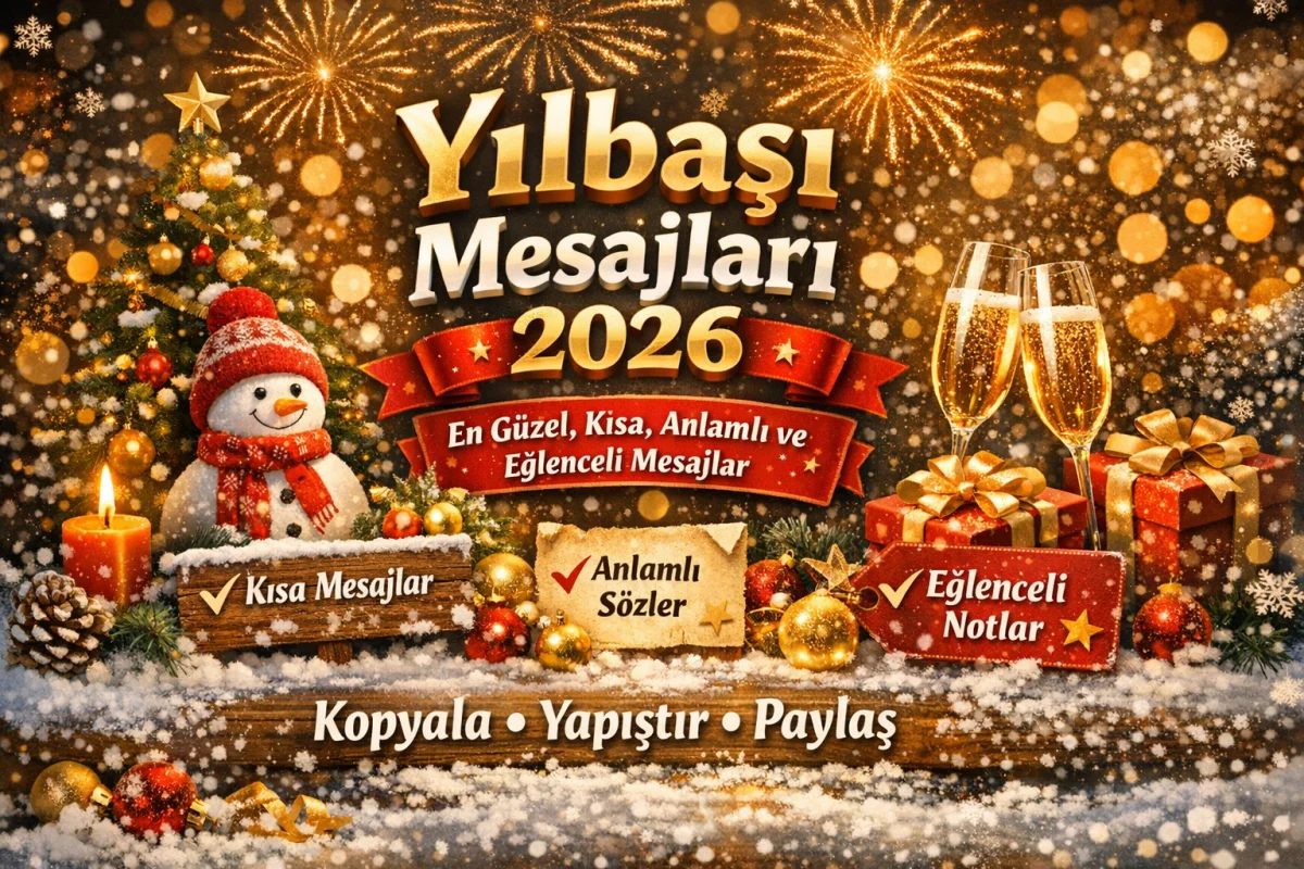 Yılbaşı Mesajları 2026 &ndash; En G&uuml;zel, Kısa, Anlamlı ve Eğlenceli Mesajlar